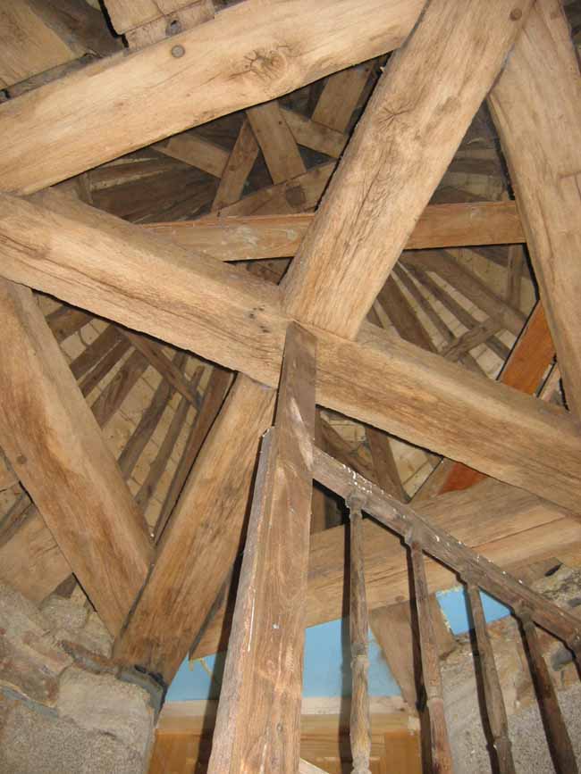 Charpente de la tour