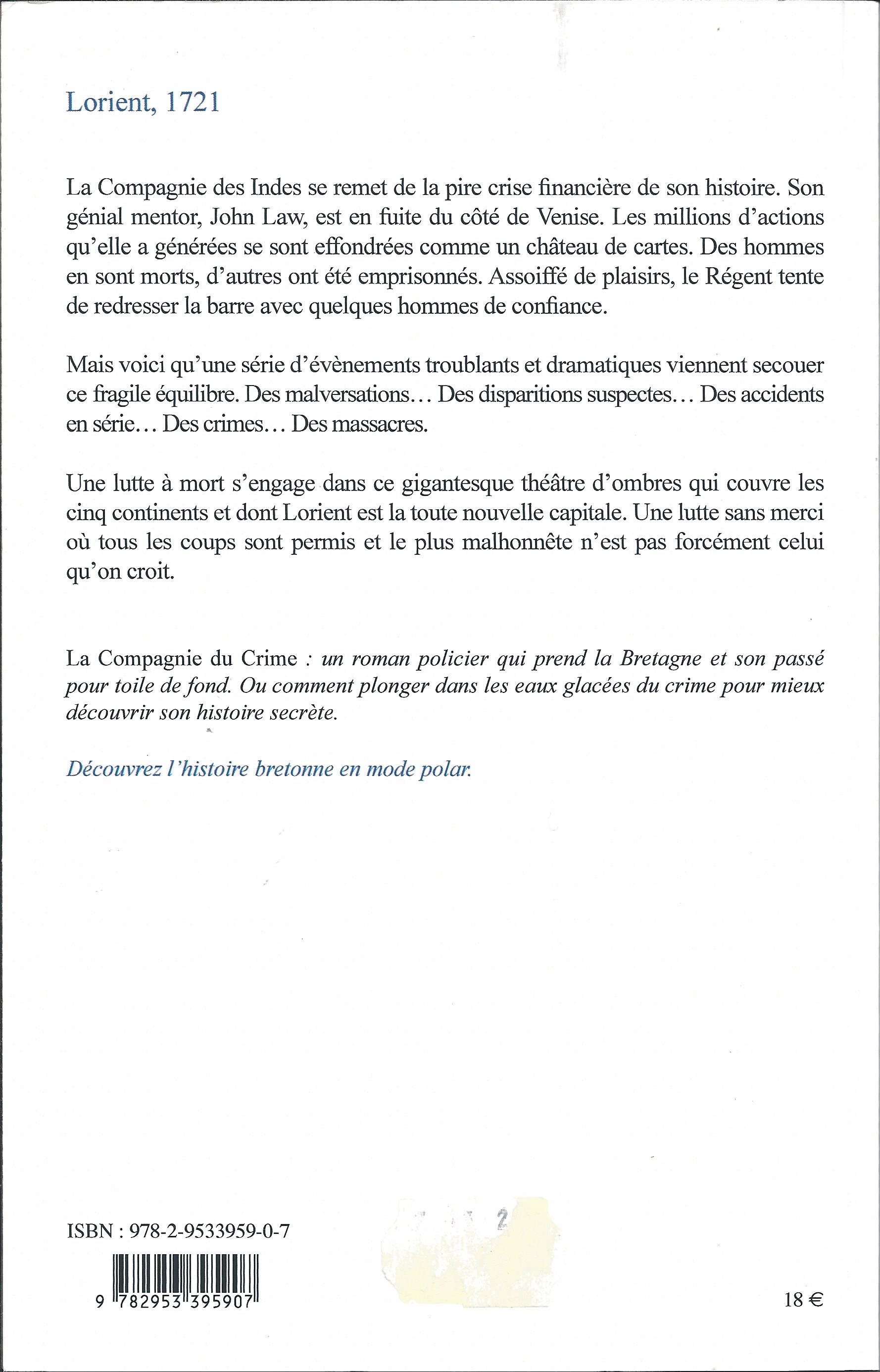Bargain La Compagnie du crime Quatre de couv
